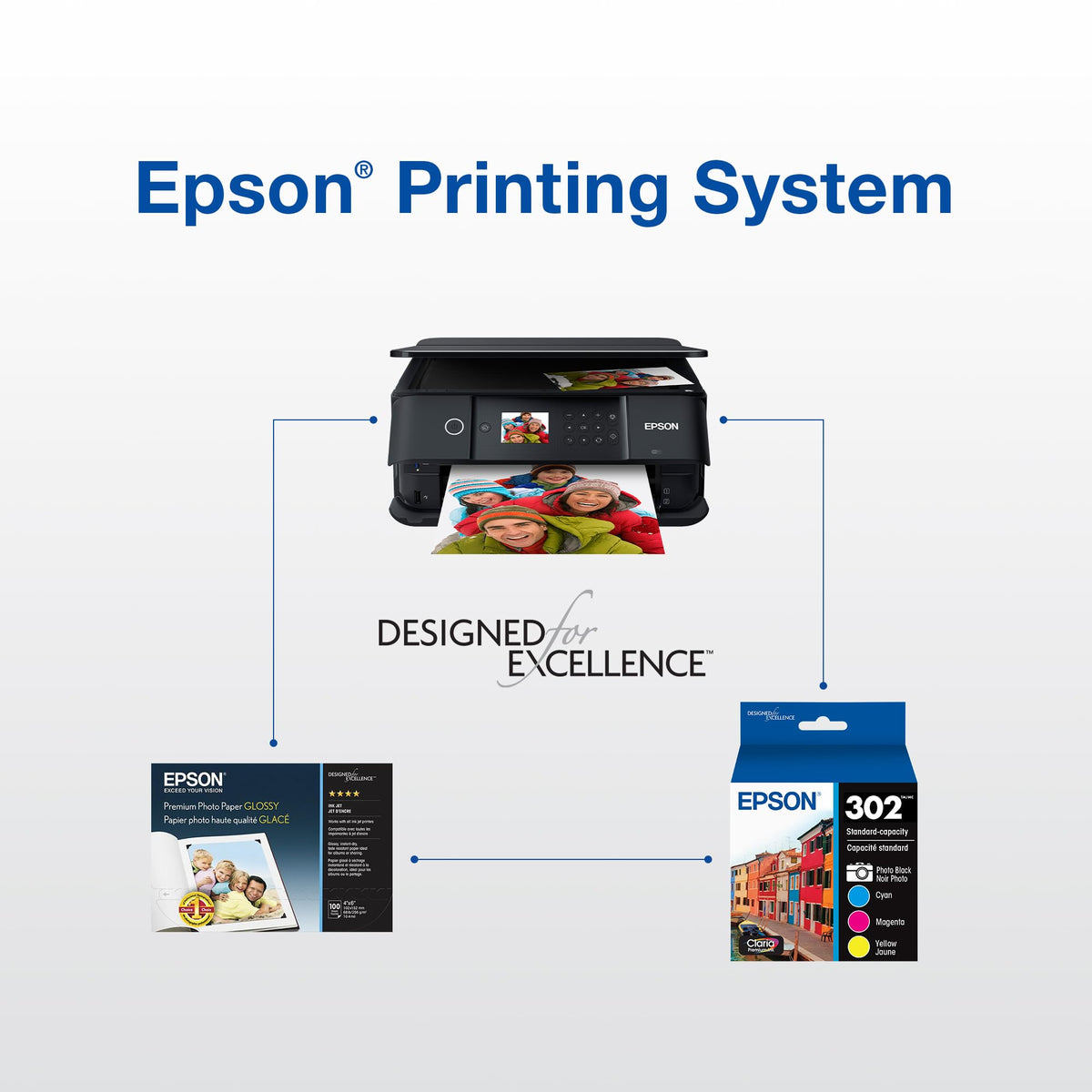 Epson Inkjet Printer Ink T302520-S, Standard Yield - 4 Pack, 3 Count – view 6