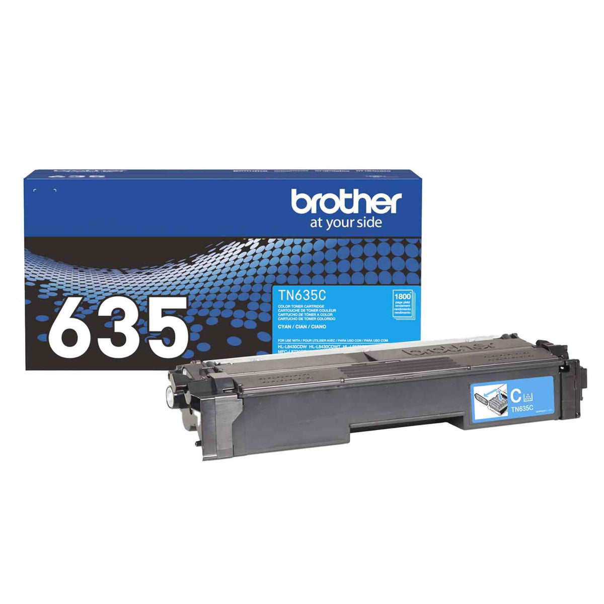 Brother Laser Printer Toner TN635C, Standard Yield
