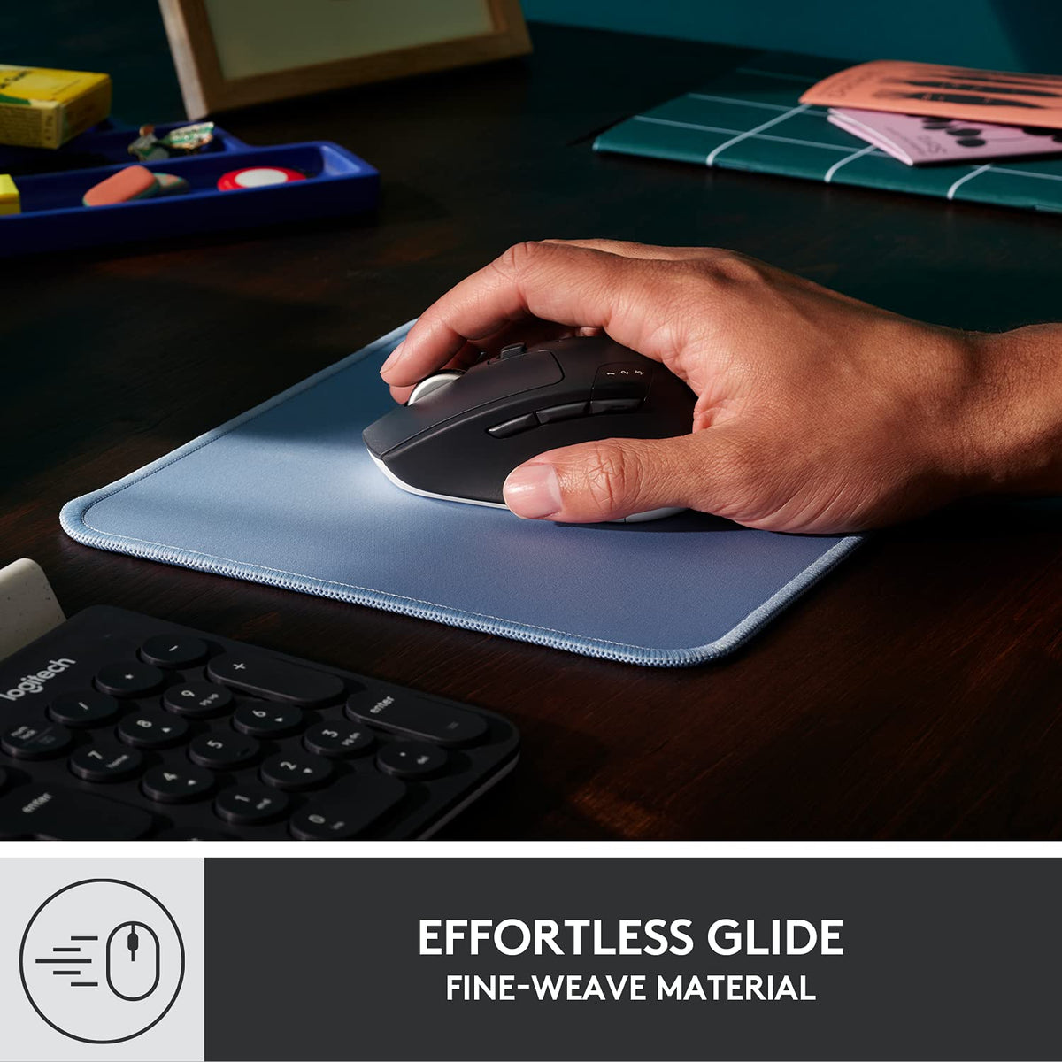 Logitech Mouse Pad 956-000038, 7.9L x 9.1W in – view 2