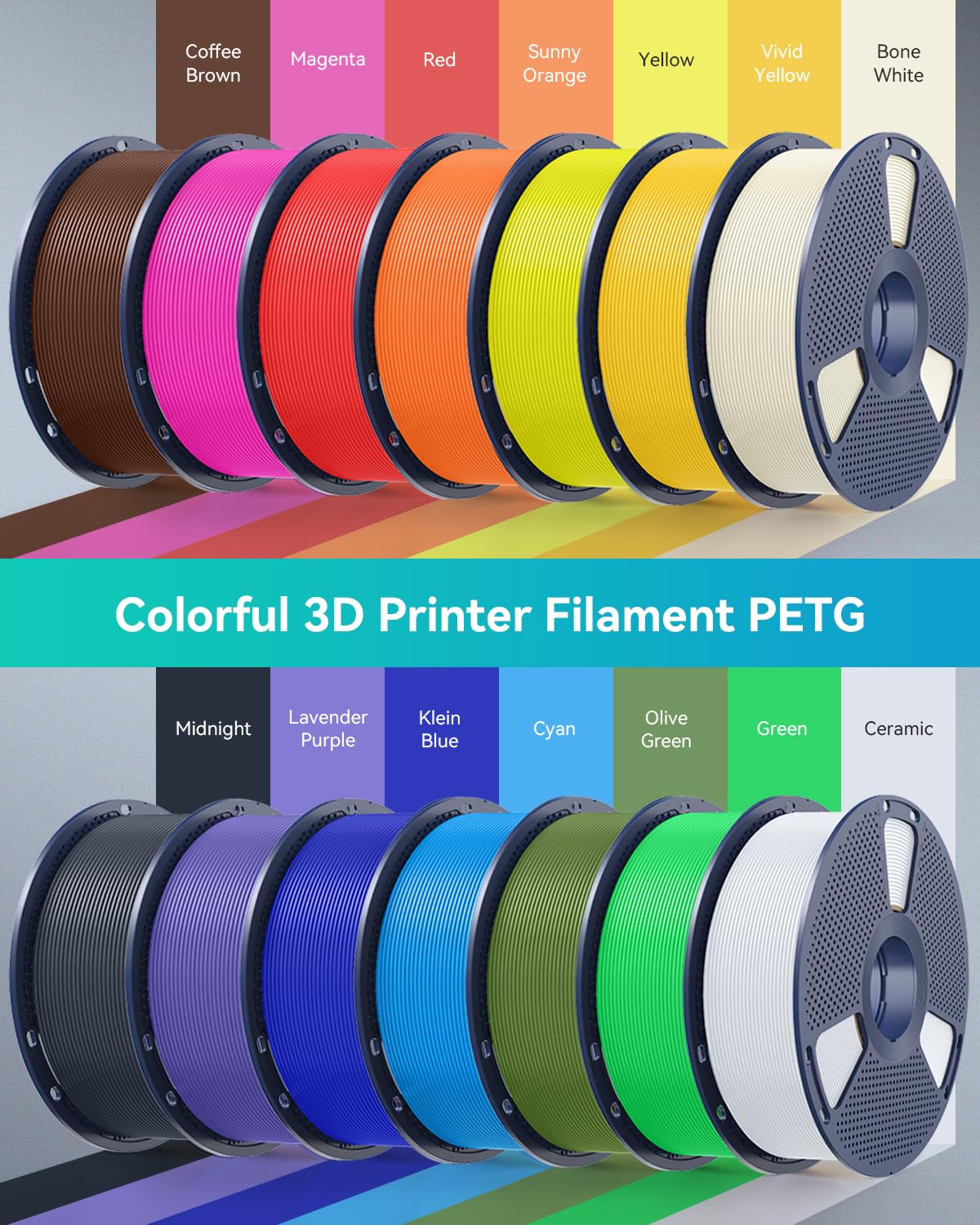 SUNLU Thermoplastic Filament SLCA-PETG-WT-1KG-GMSLUS, 1 kg – view 7