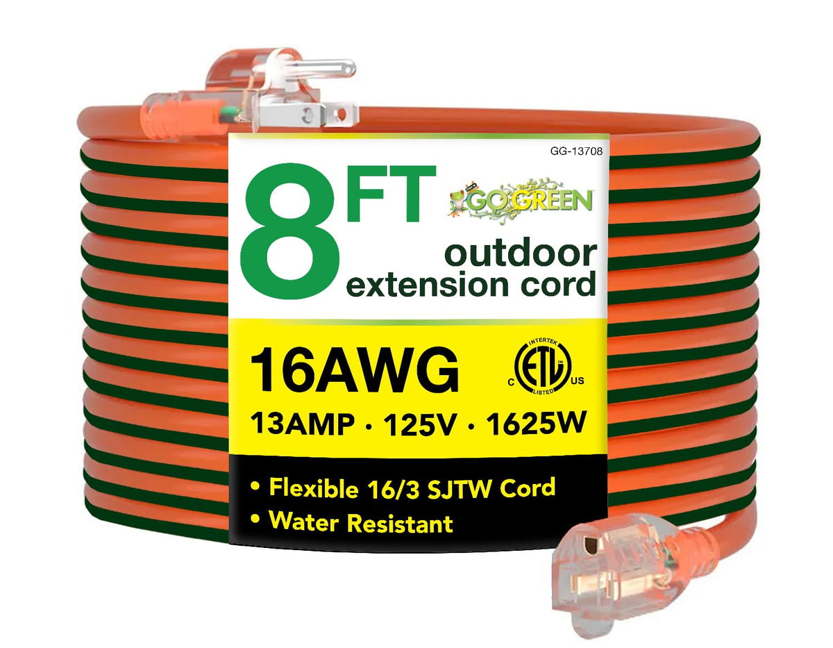 Power By GoGreen Power Cord GG-13708, 8 ft
