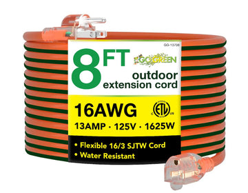 Power By GoGreen Power Cord GG-13708, 8 ft