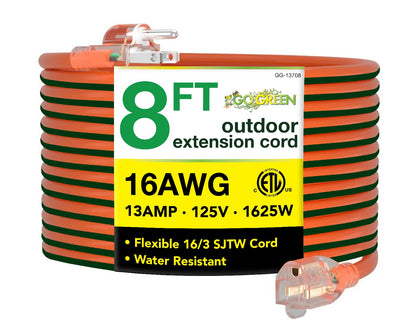 Power By GoGreen Power Cord GG-13708, 8 ft