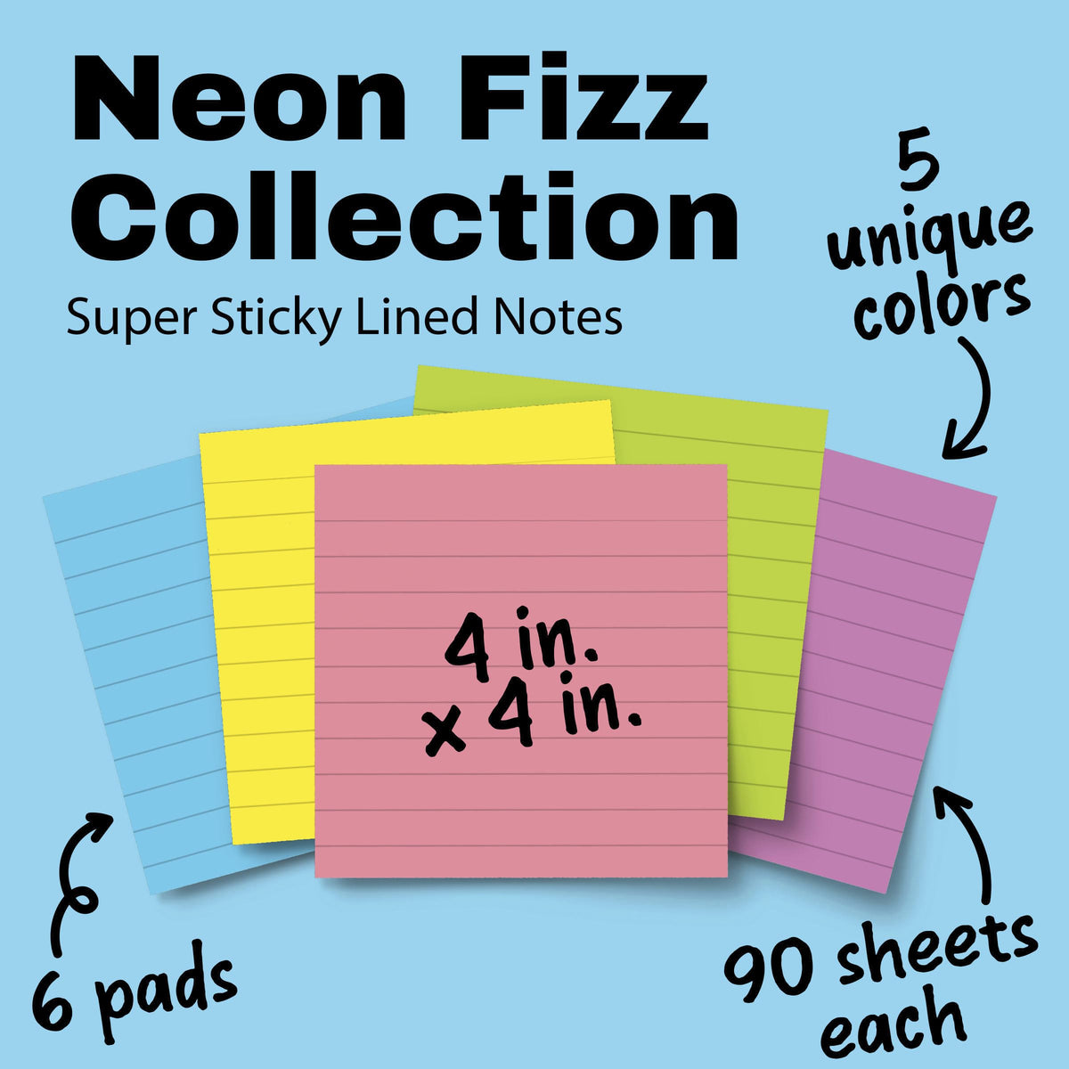Post-it Self Stick Note 675-6SSUC, 4" x 4" – view 3