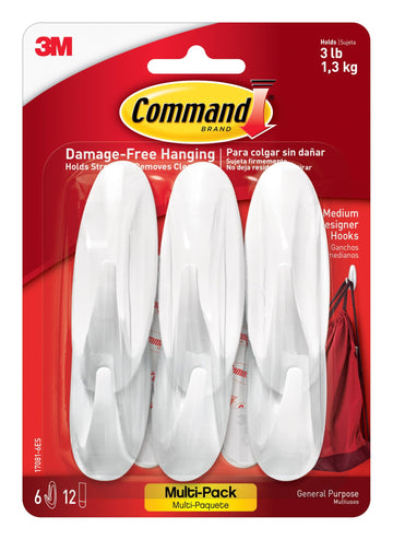 Command Storage Hook 170816ES, Medium, 6 Count