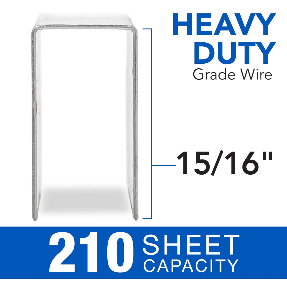 Rexel Hardware Staple S7035320P, 15/16" (210 Sheet), 1000 Count – view 2
