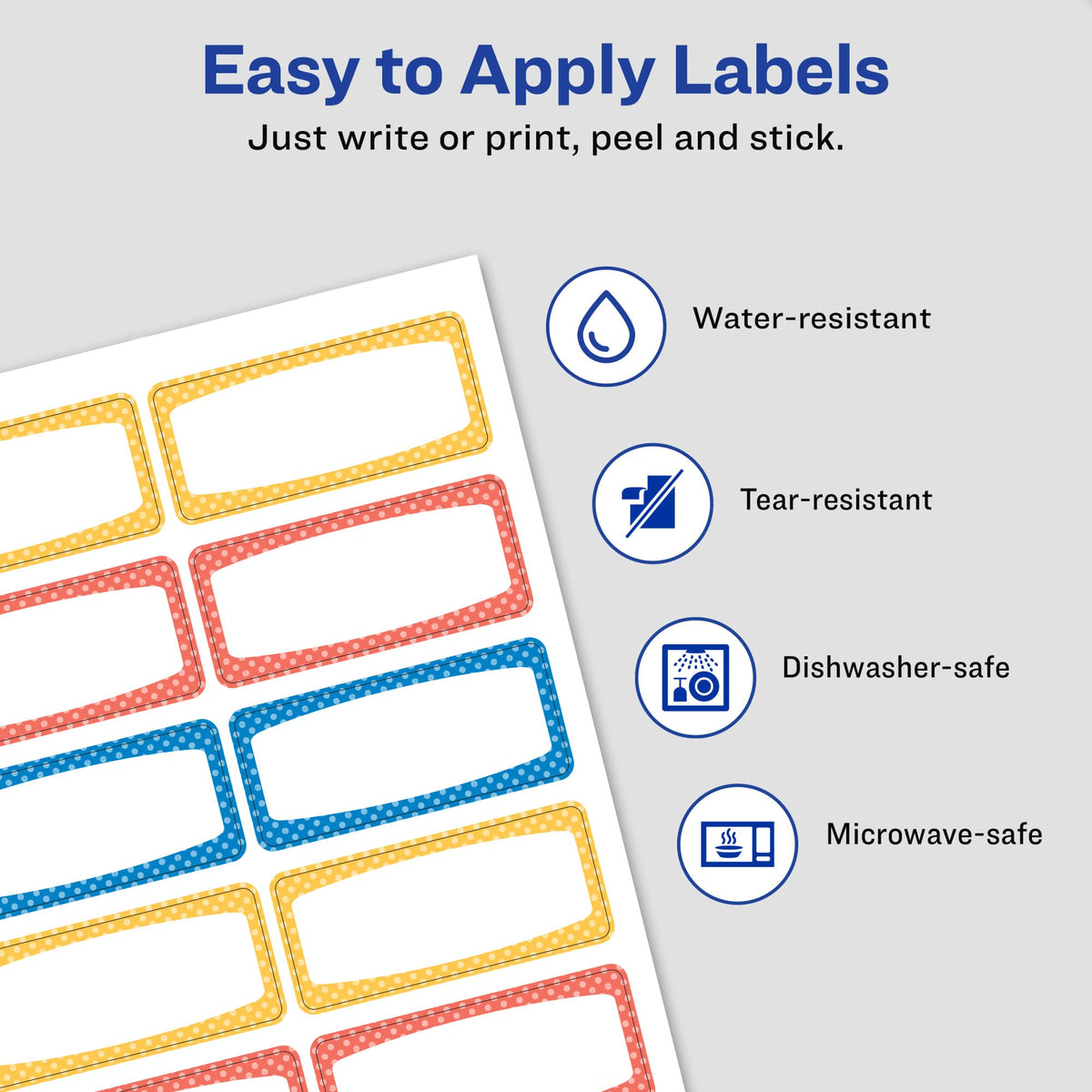 Avery Label 41442, 3/4 in. x 1-3/4 in., 60 Count – view 2