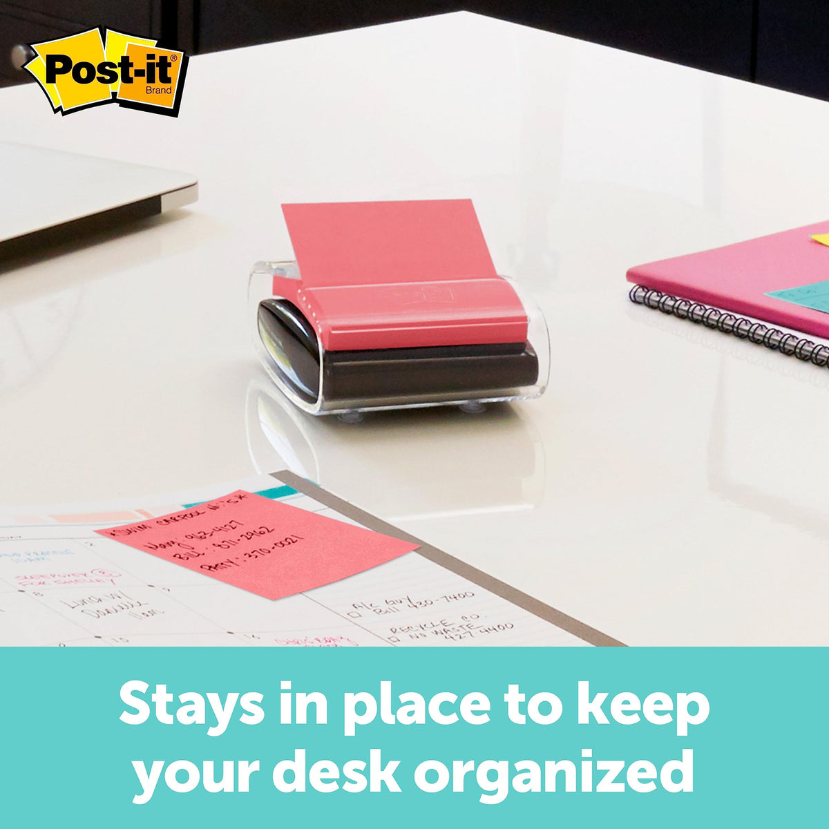 Post-it Self Stick Note WD-330-BK, 3 Inch x 3 Inch – view 2