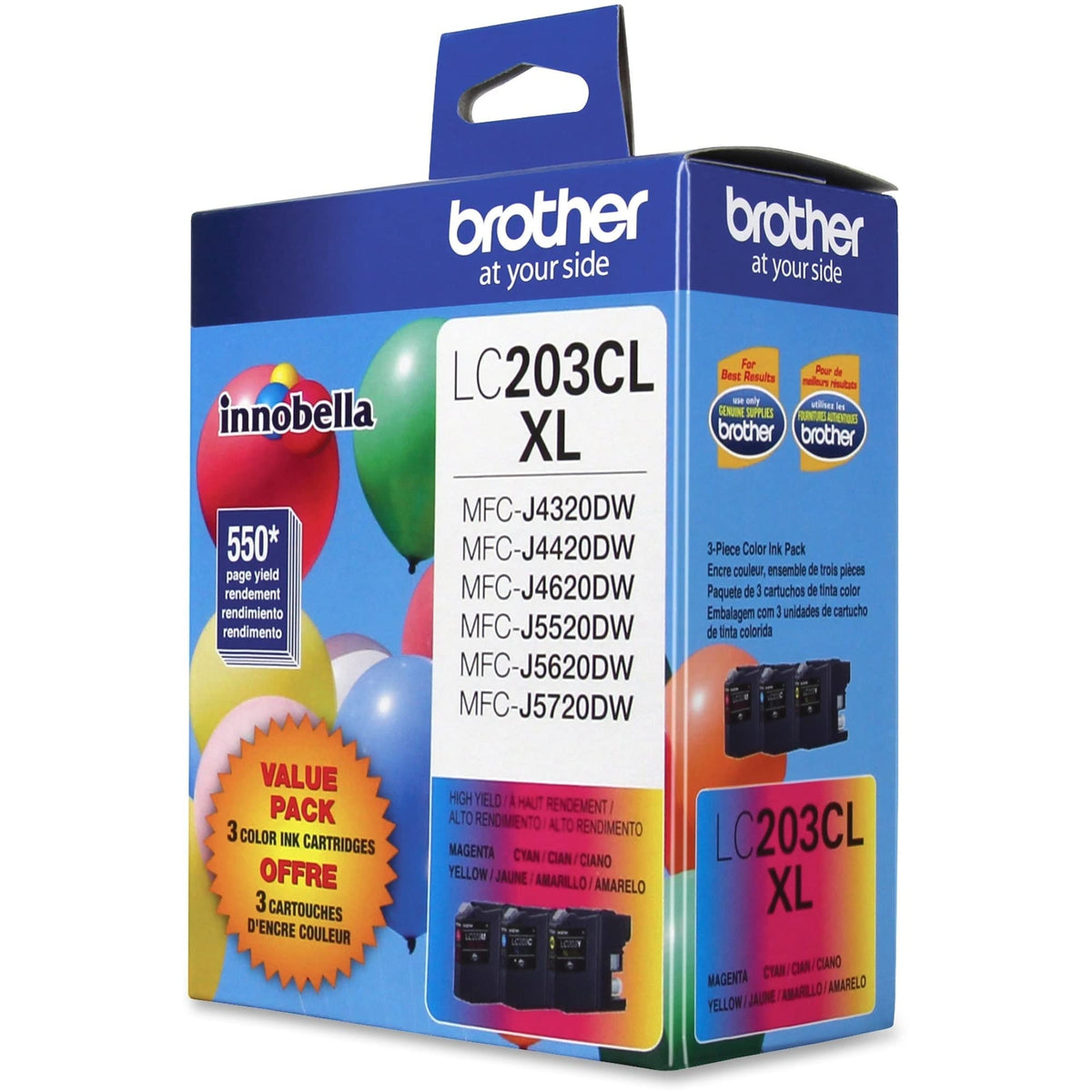 Brother Inkjet Printer Ink LC2033PKS, 1650 Pages, 3 Count – view 2