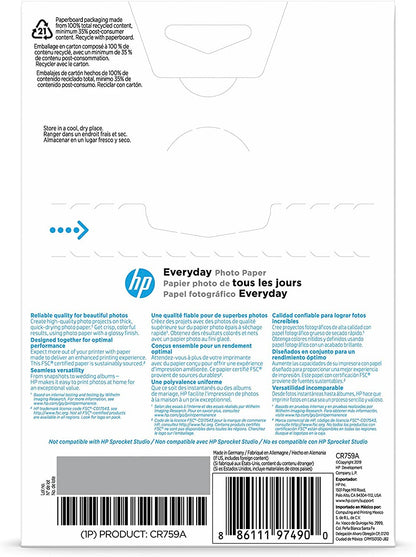 HP Print Copy Paper CR759A, 4 in x 6 in, 100 Count – view 3