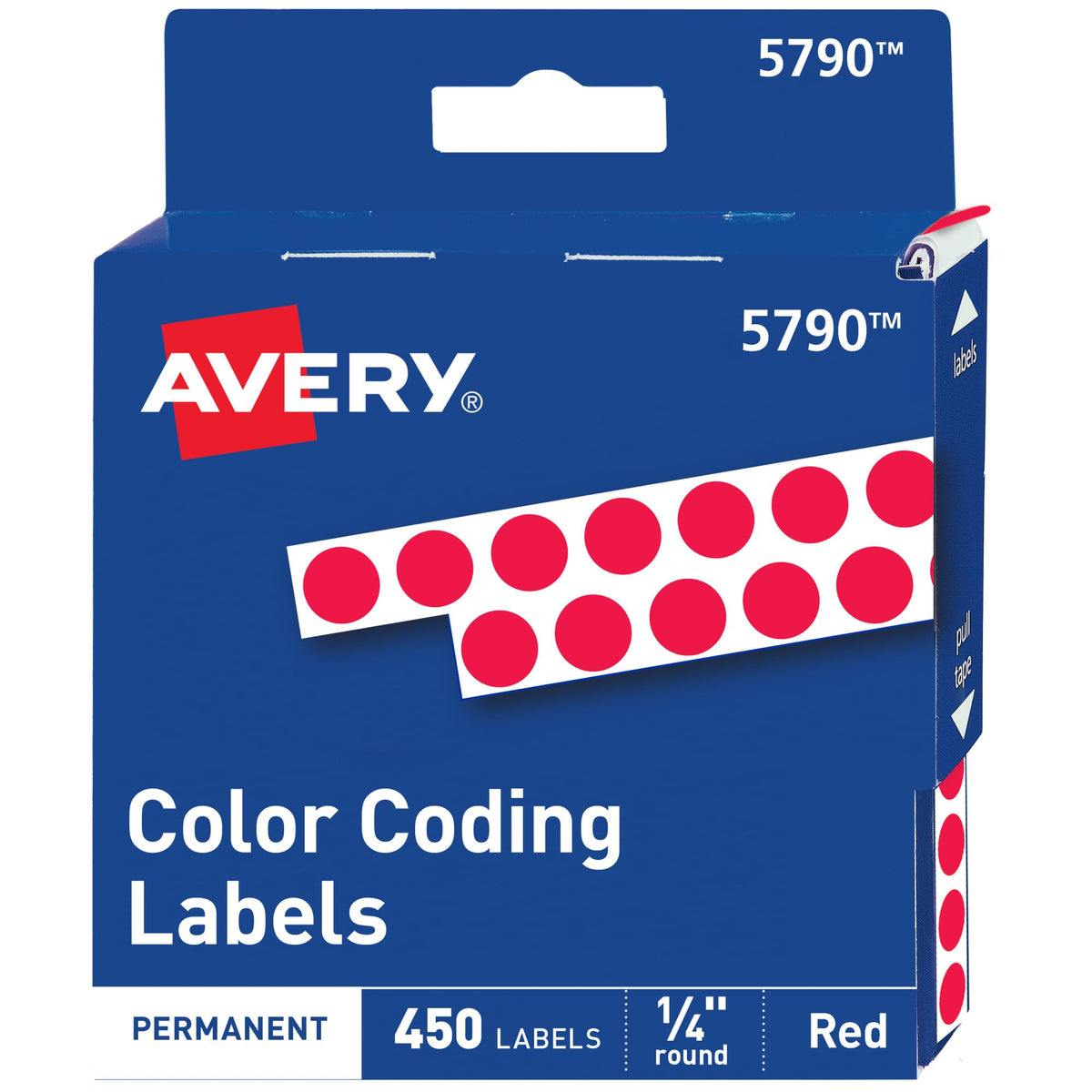 Avery Label 5790, 1/4" diameter, 450 Count