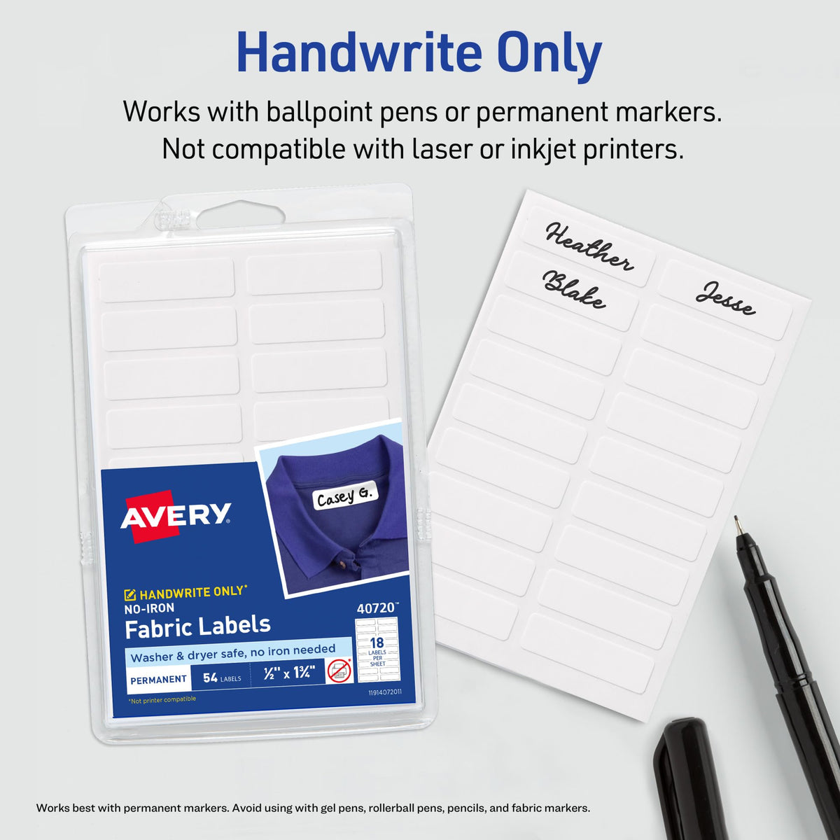 Avery Label 40720, 1/2" x 1-3/4", 54 Count – view 6