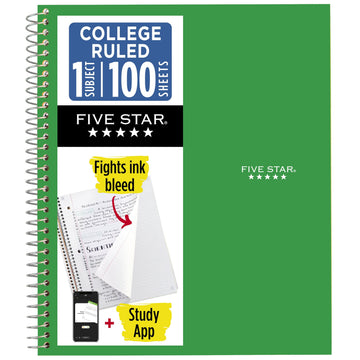 Five Star Blank Book 72049, Green