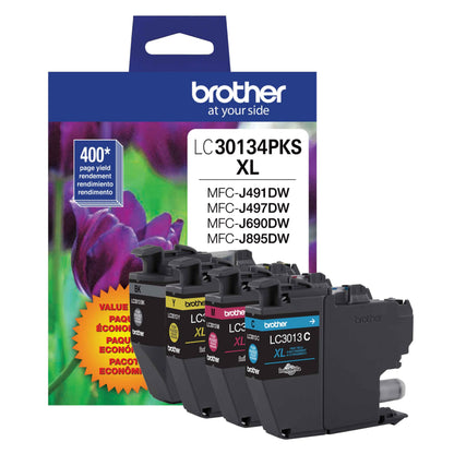 Brother Inkjet Printer Ink LC30134PKS, High Yield, 4 Count – view 2