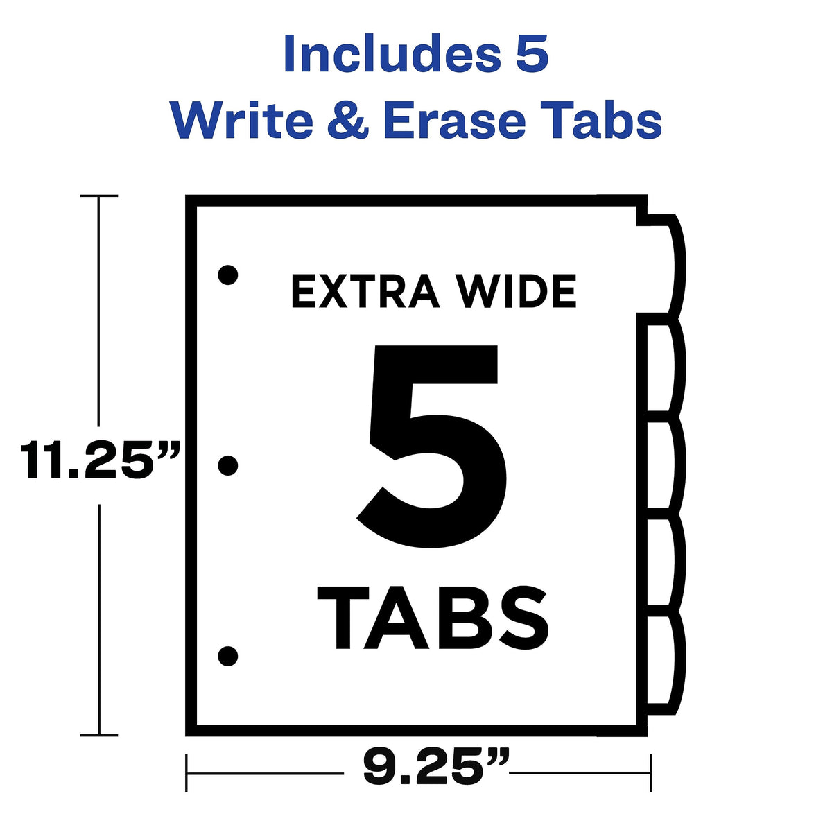 Avery Binder Divider 16176, 5 Count – view 4