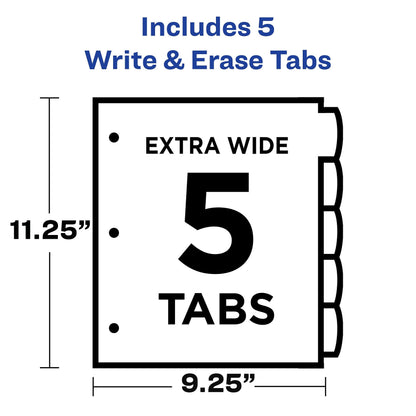 Avery Binder Divider 16176, 5 Count – view 4