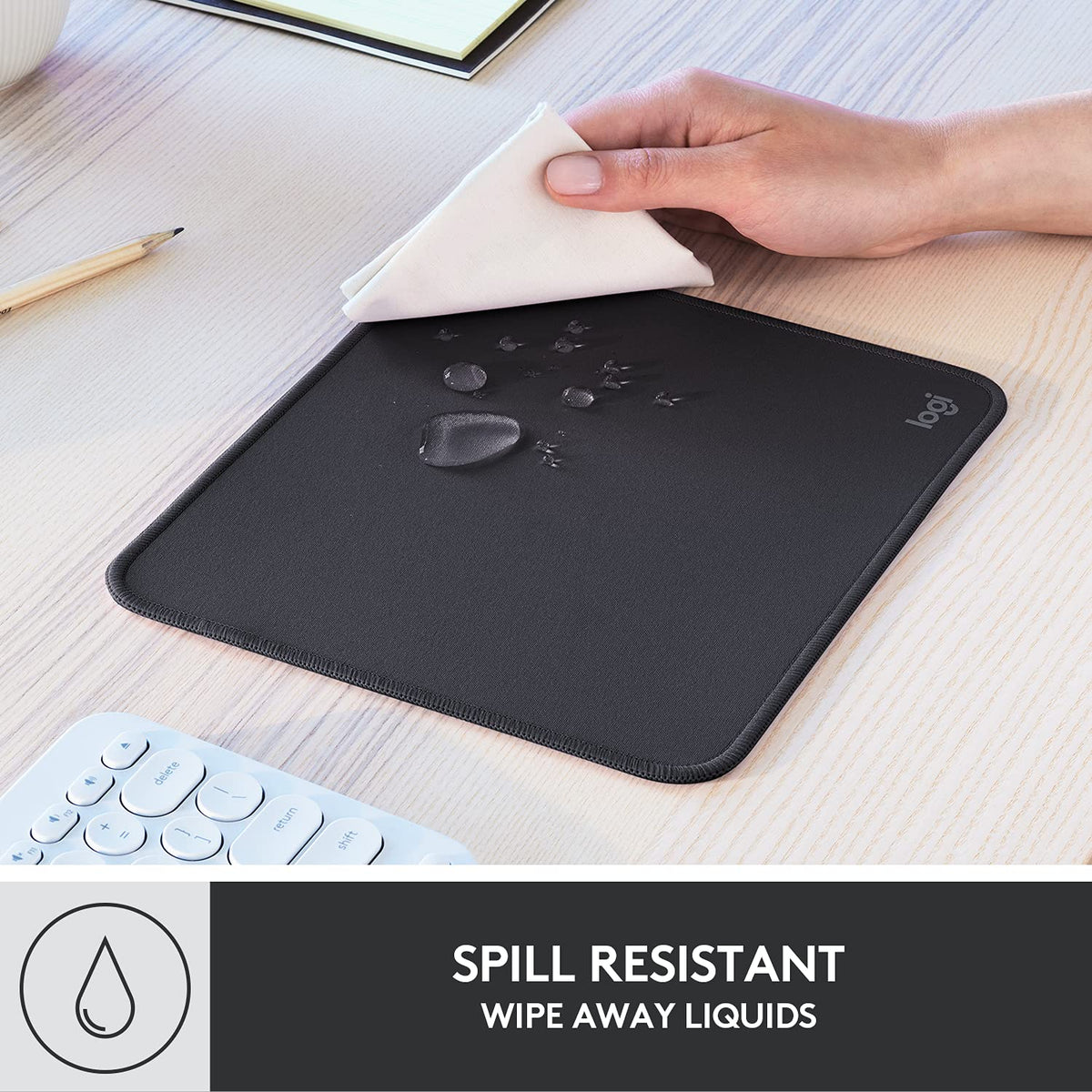 Logitech Mouse Pad 956-000035, 9.1L x 7.9W in – view 3