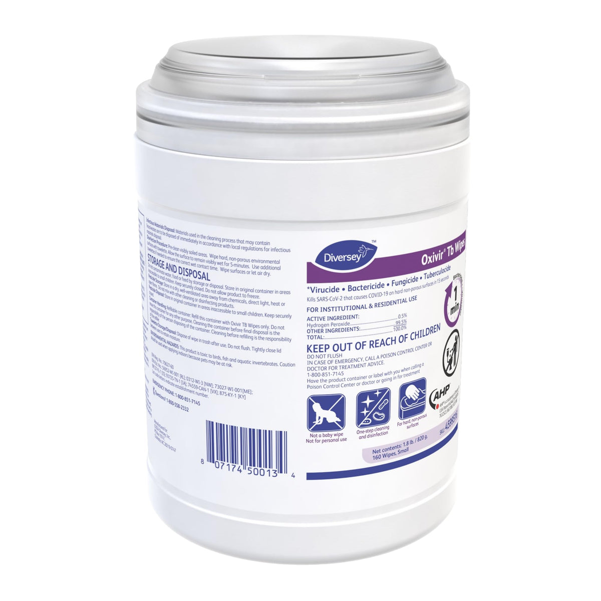 Oxivir Cleaning Agent 4599516CT, 160 Count (Pack of 12), 1920 Count – view 3