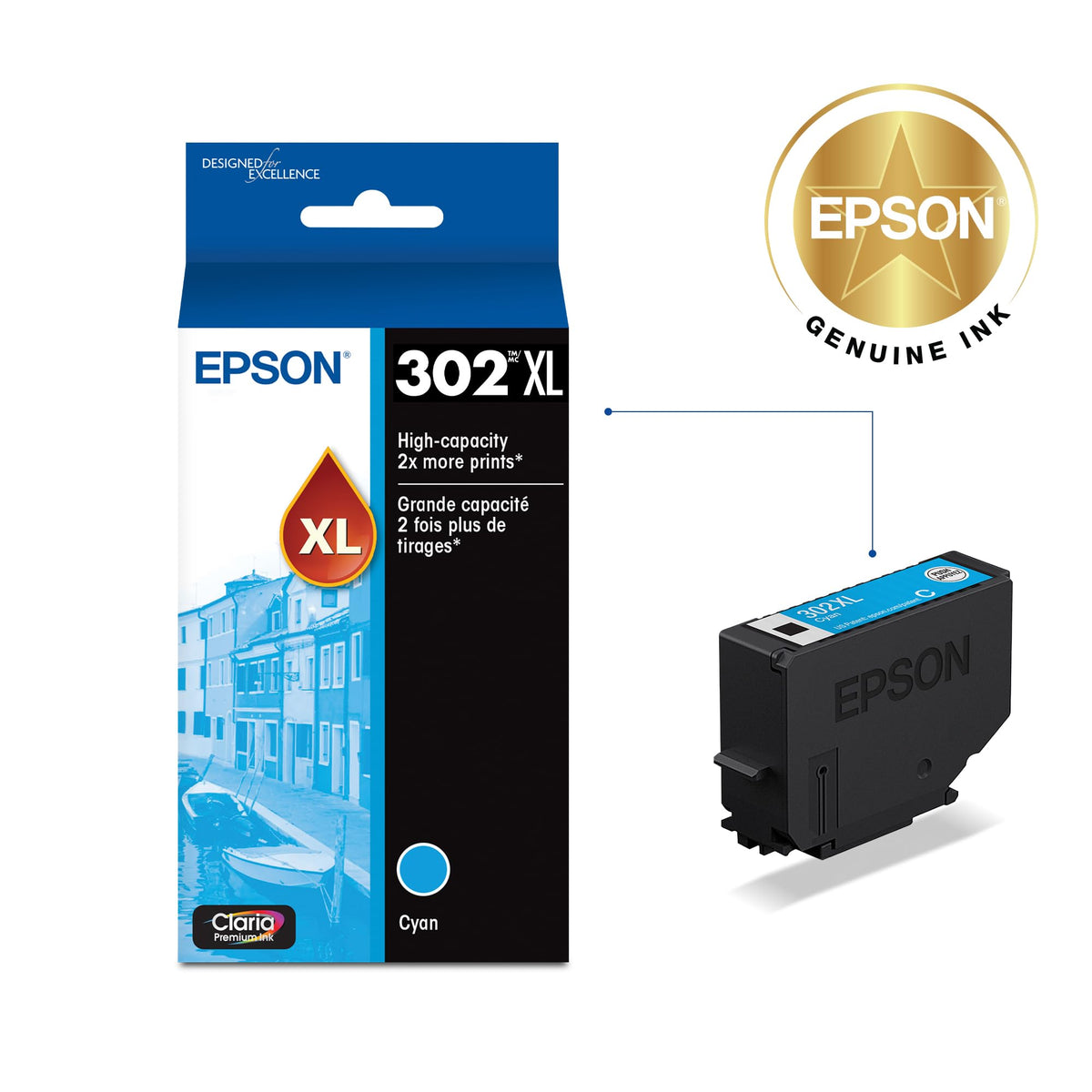 Epson Inkjet Printer Ink T302XL220-S, High Yield – view 2