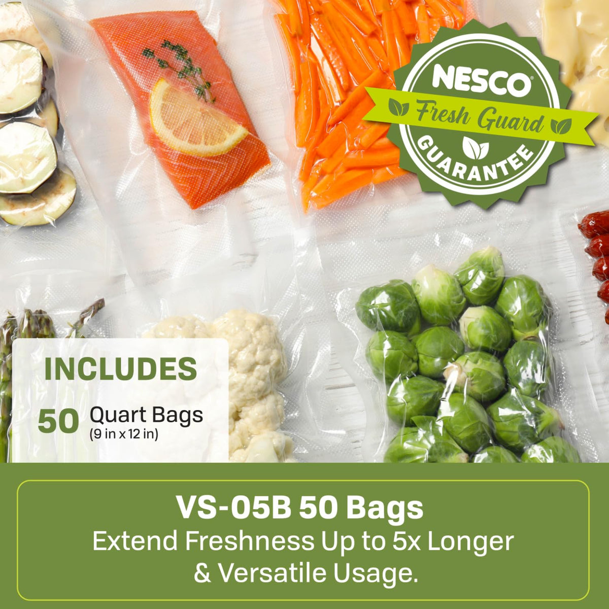 NESCO Food Storage Bag VS-05B, 8" X 12" – view 2