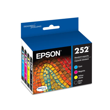 Epson Inkjet Printer Ink T252120-BCS, Standard, 4 Count