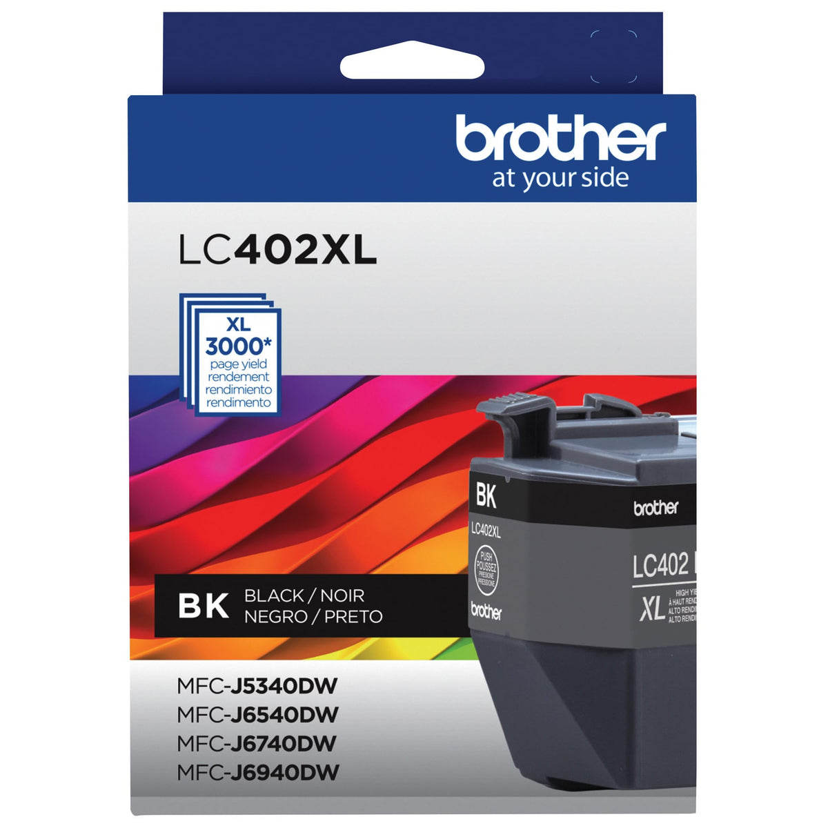 Brother Inkjet Printer Ink LC402XLBKS, High Yield – view 2