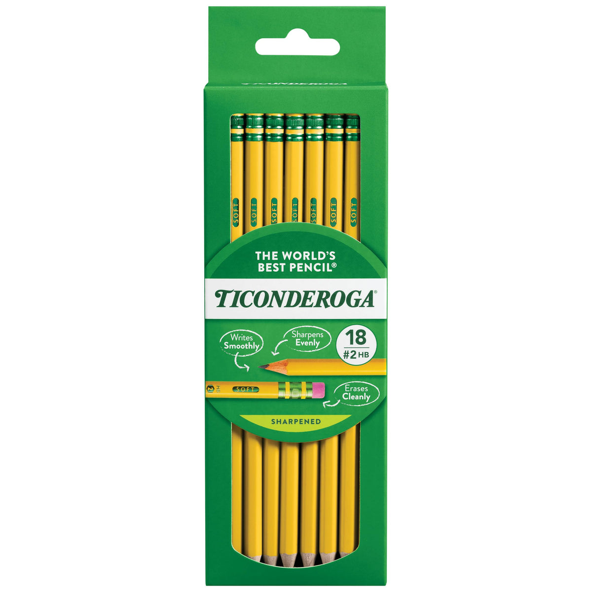 Ticonderoga Writing Instrument 13806, 18 Count