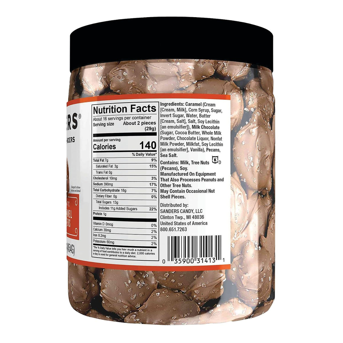 Sanders Chocolate Candy MRY30971, 16 Ounce Tub – view 2