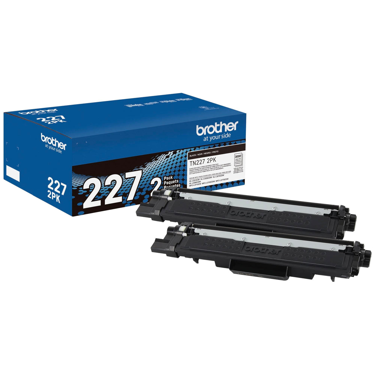 Brother Laser Printer Toner TN2272PK, High Yield