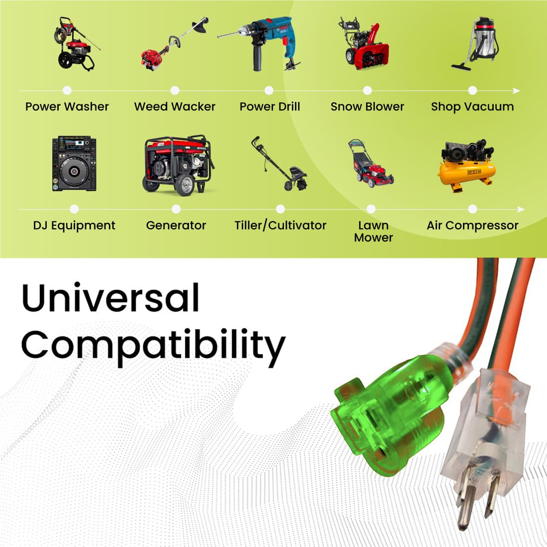 Power By GoGreen Power Cord GG-13725, 25 ft – view 4