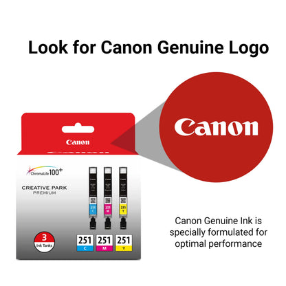 Canon Inkjet Printer Ink CLI251C, 3/Pack – view 3