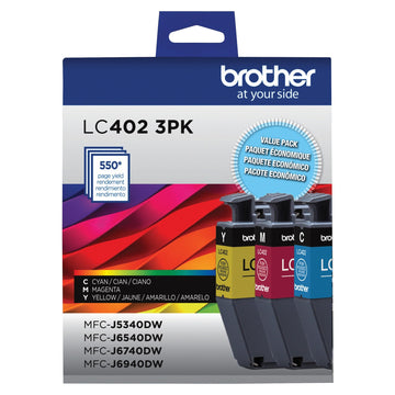 Brother Inkjet Printer Ink LC4023PKS, Standard Yield, 3 Count