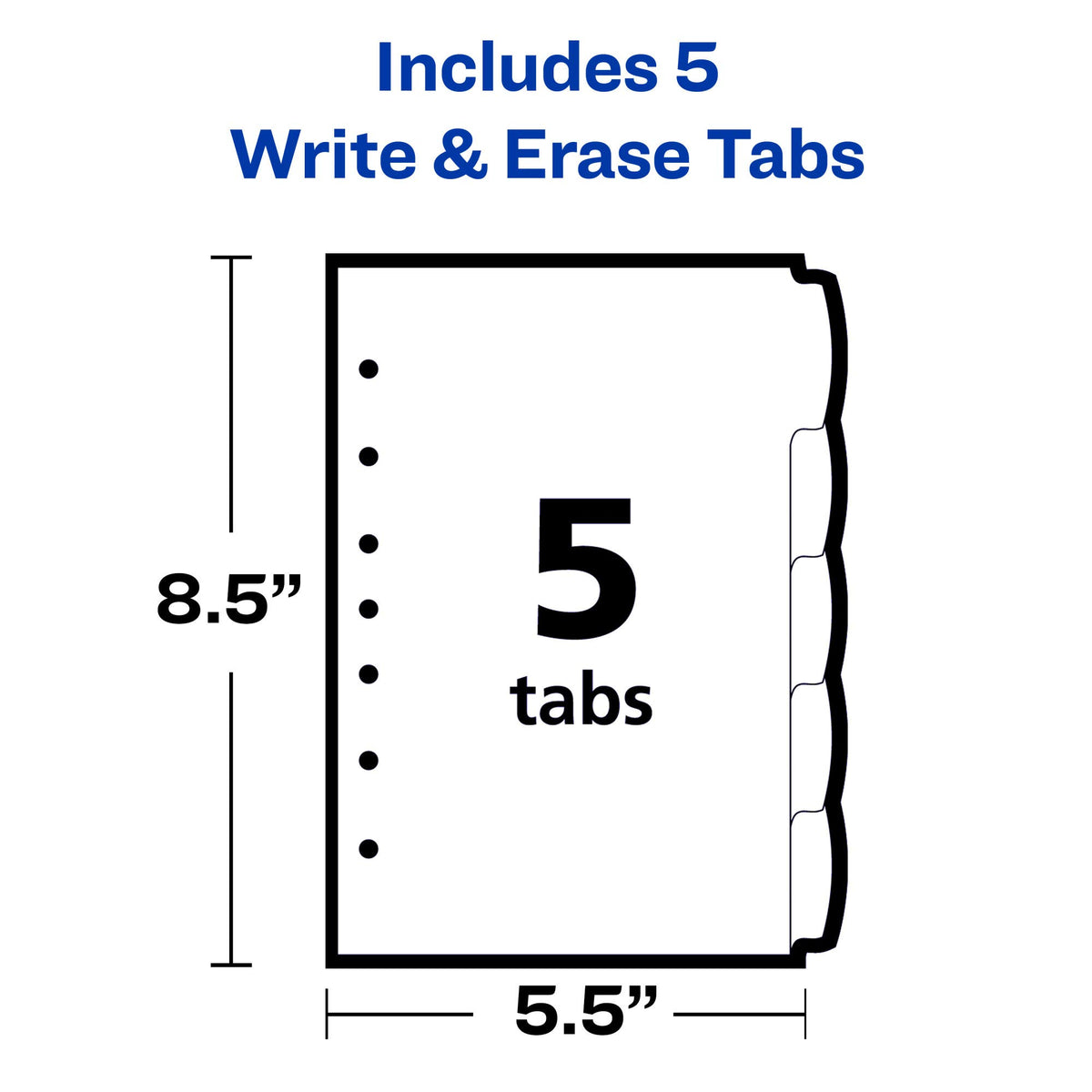 Avery Binder Divider 16180, 5.5 x 8.5 in – view 5