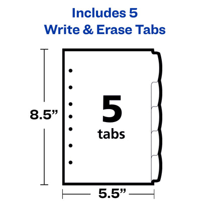 Avery Binder Divider 16180, 5.5 x 8.5 in – view 5