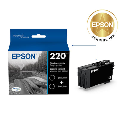 Epson Inkjet Printer Ink T220120-D2, Standard Capacity, 2 Count – view 2