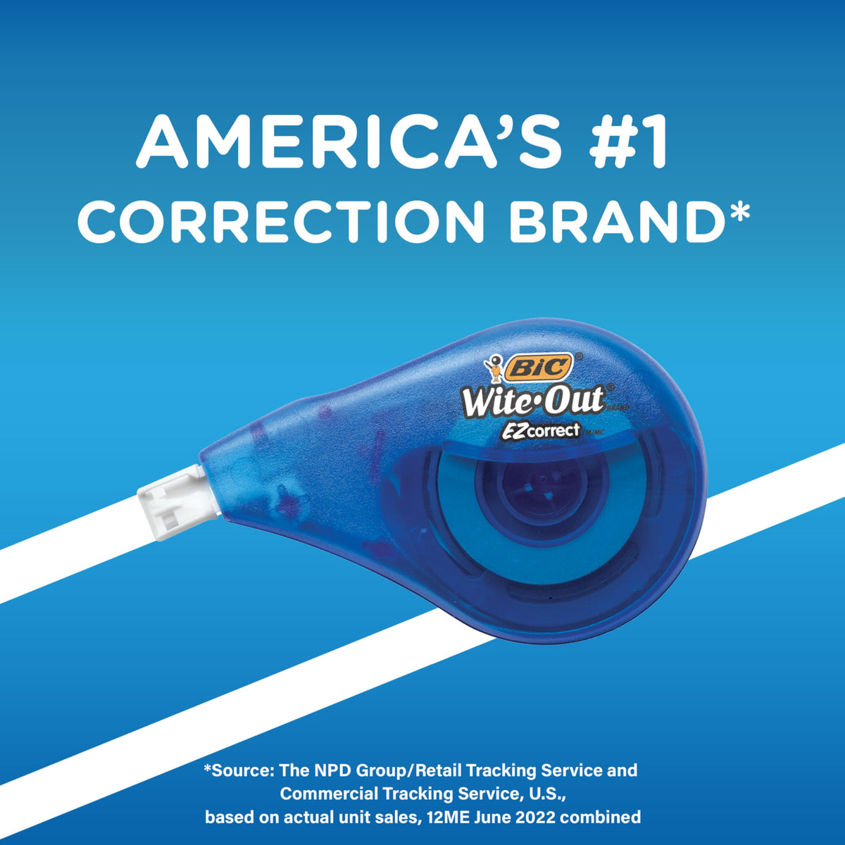 BIC Correction Material WOTAP10- WHI, 10 Count – view 7