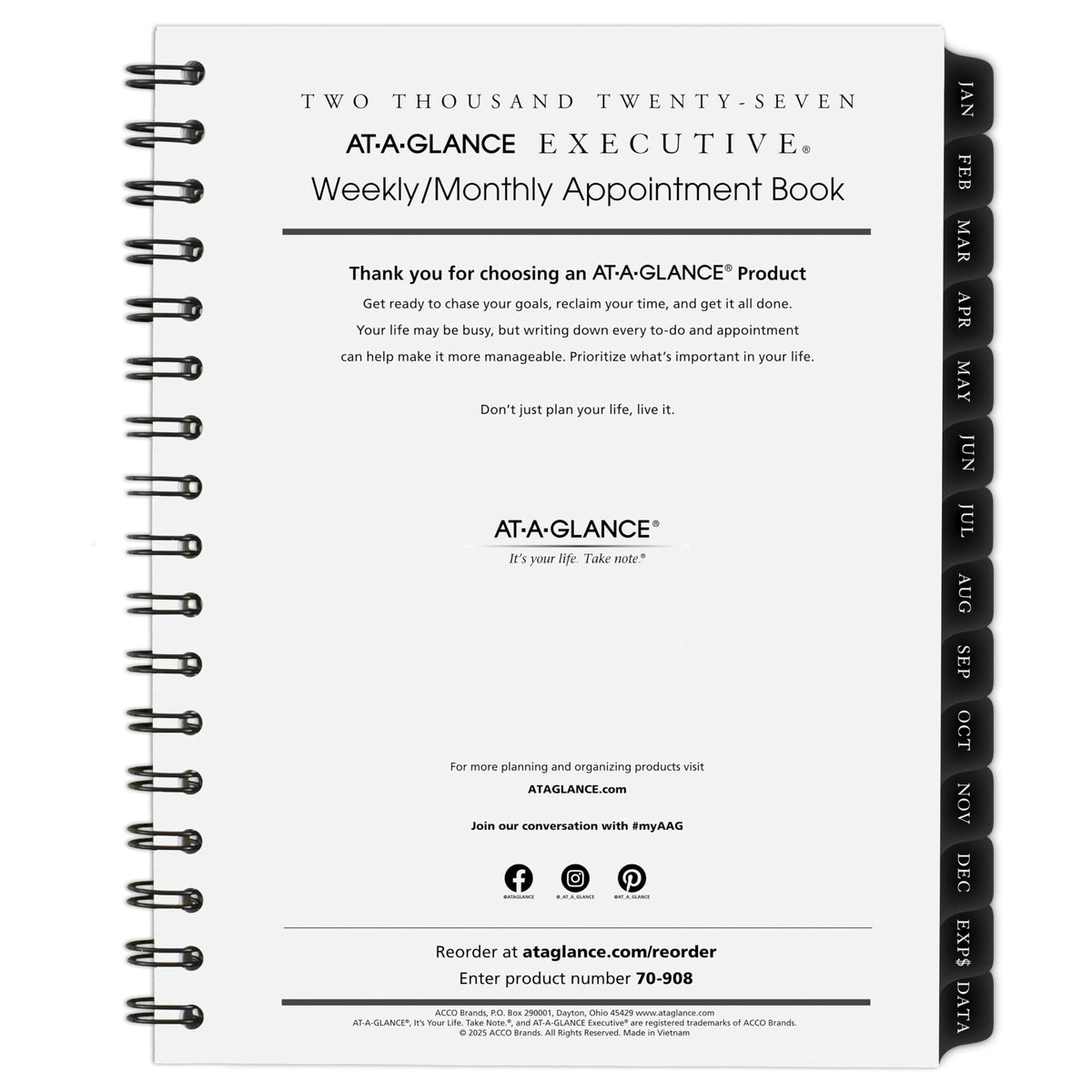 AT-A-GLANCE Planner 7090810, 6.5" x 8.75"