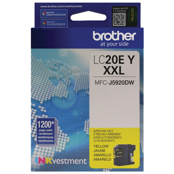 Brother Inkjet Printer Ink LC20EY, 1200 pages
