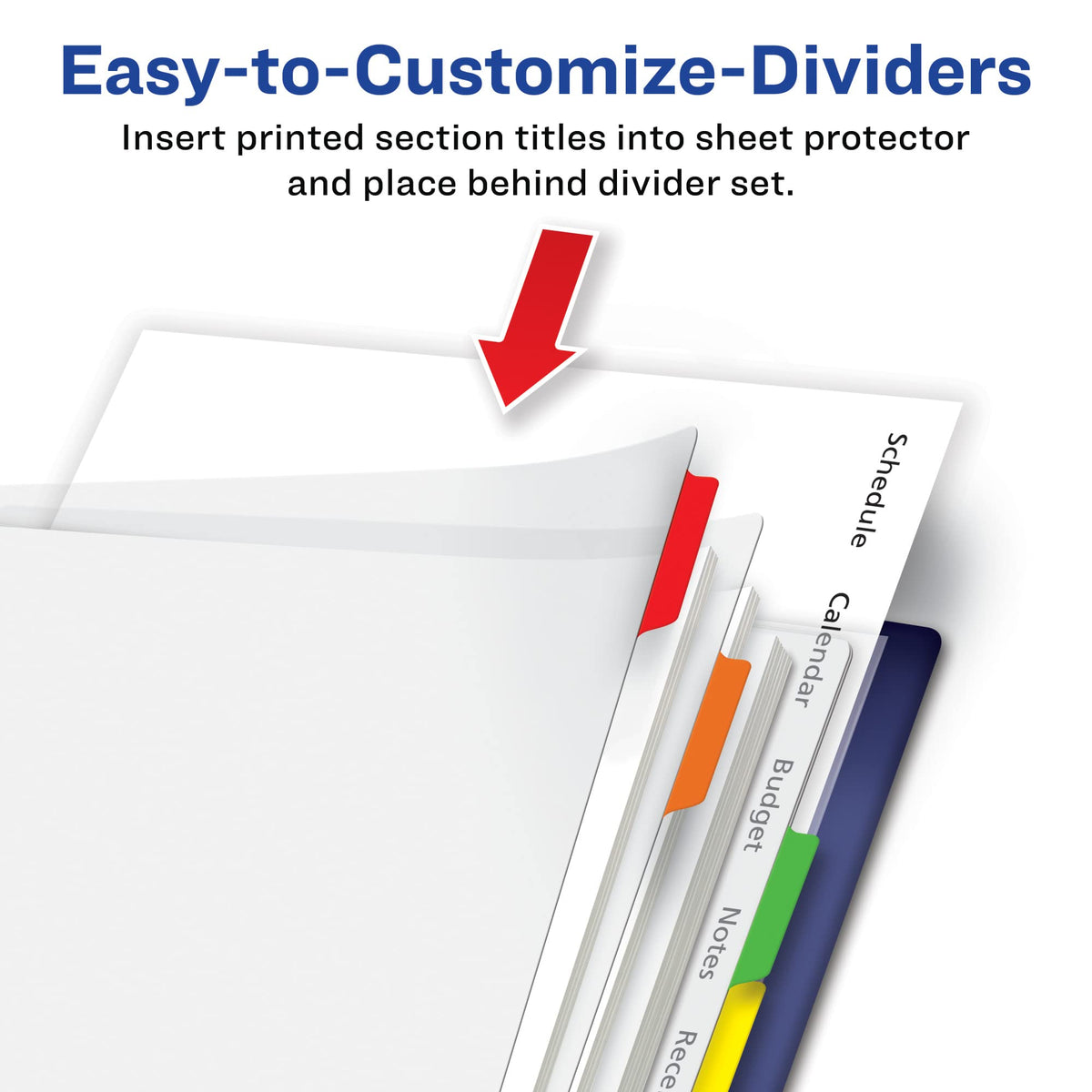 Avery Binder Divider 16741, 8 Tab – view 2
