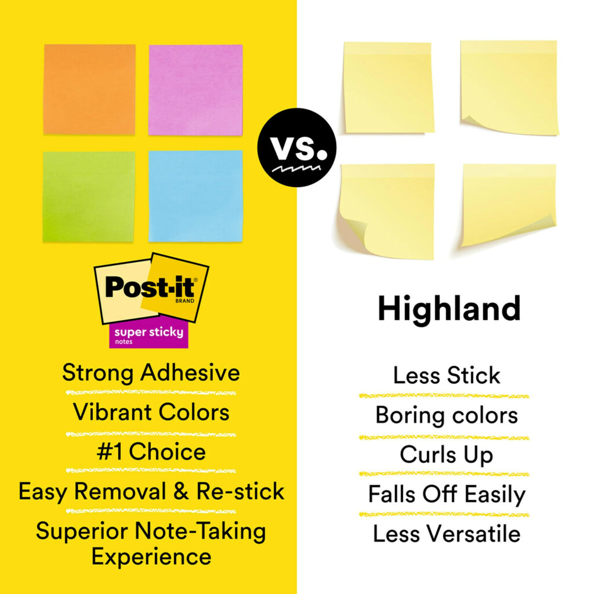 Post-it Self Stick Note 654-5SSLE, 1.9" x 3" – view 11