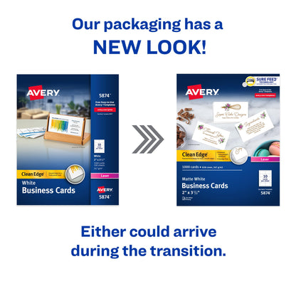 Avery Card Stock 5874, 2" x 3.5" – view 3