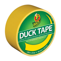 Duck HC1304966 Duct Tape, Single Roll, Yellow, Pack of 50