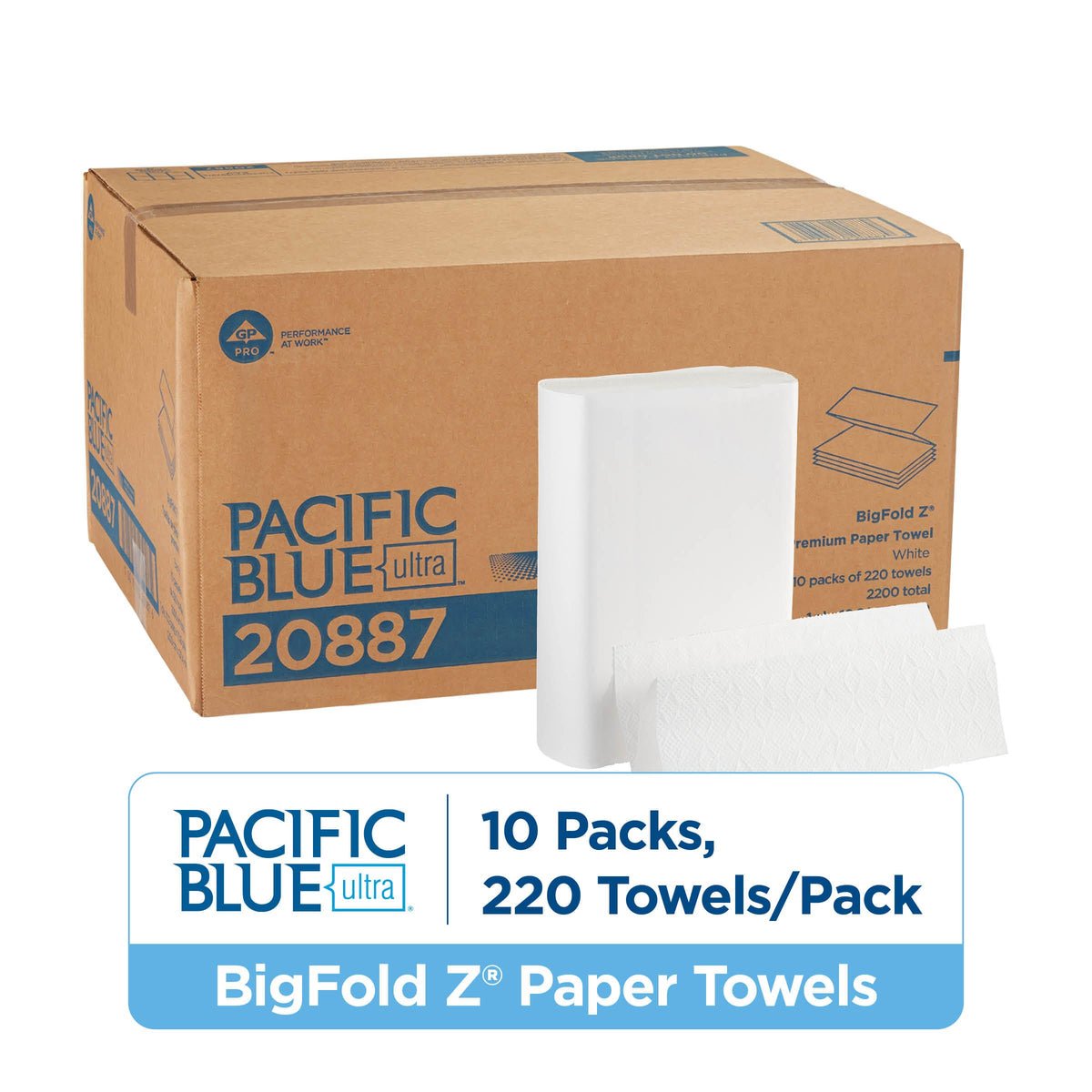 Georgia-Pacific Paper Towel 20887, 2200 Count, 10 Count – view 2