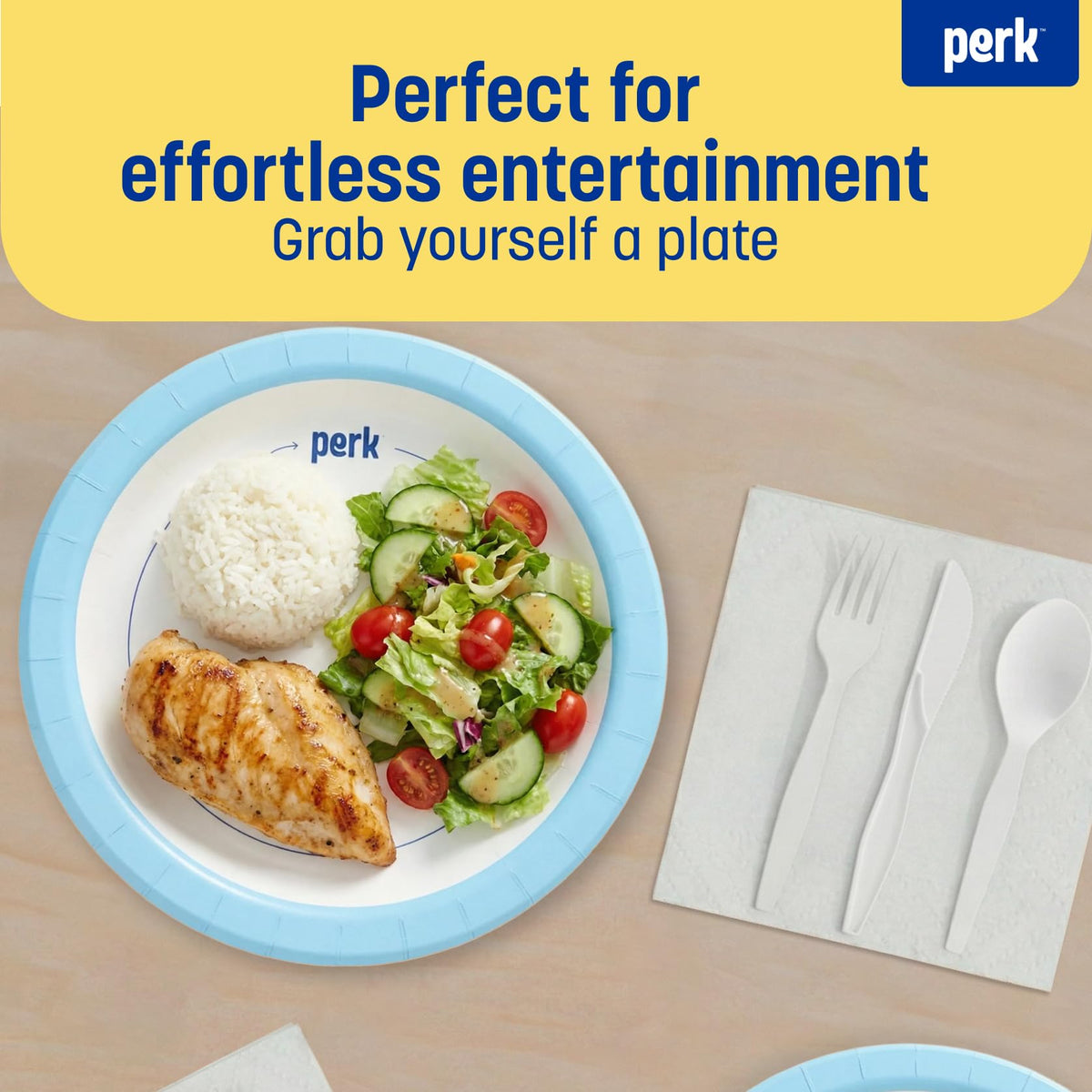Perk Dishware Plate PK54330CT, 500 Pack – view 4