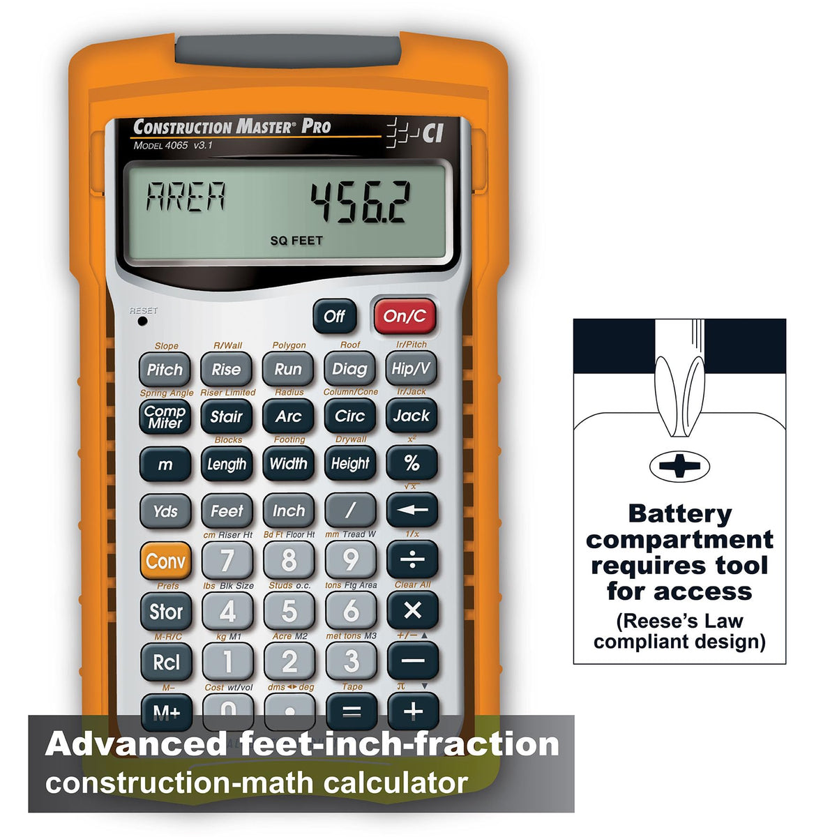 Calculated Industries Calculator 4065 – view 2