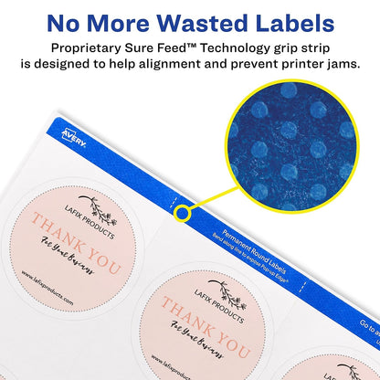Avery Label 22562, 2.5", 225 Count – view 3