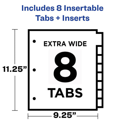 Avery Binder Divider 11907, 8 Tab, 24 Count – view 3