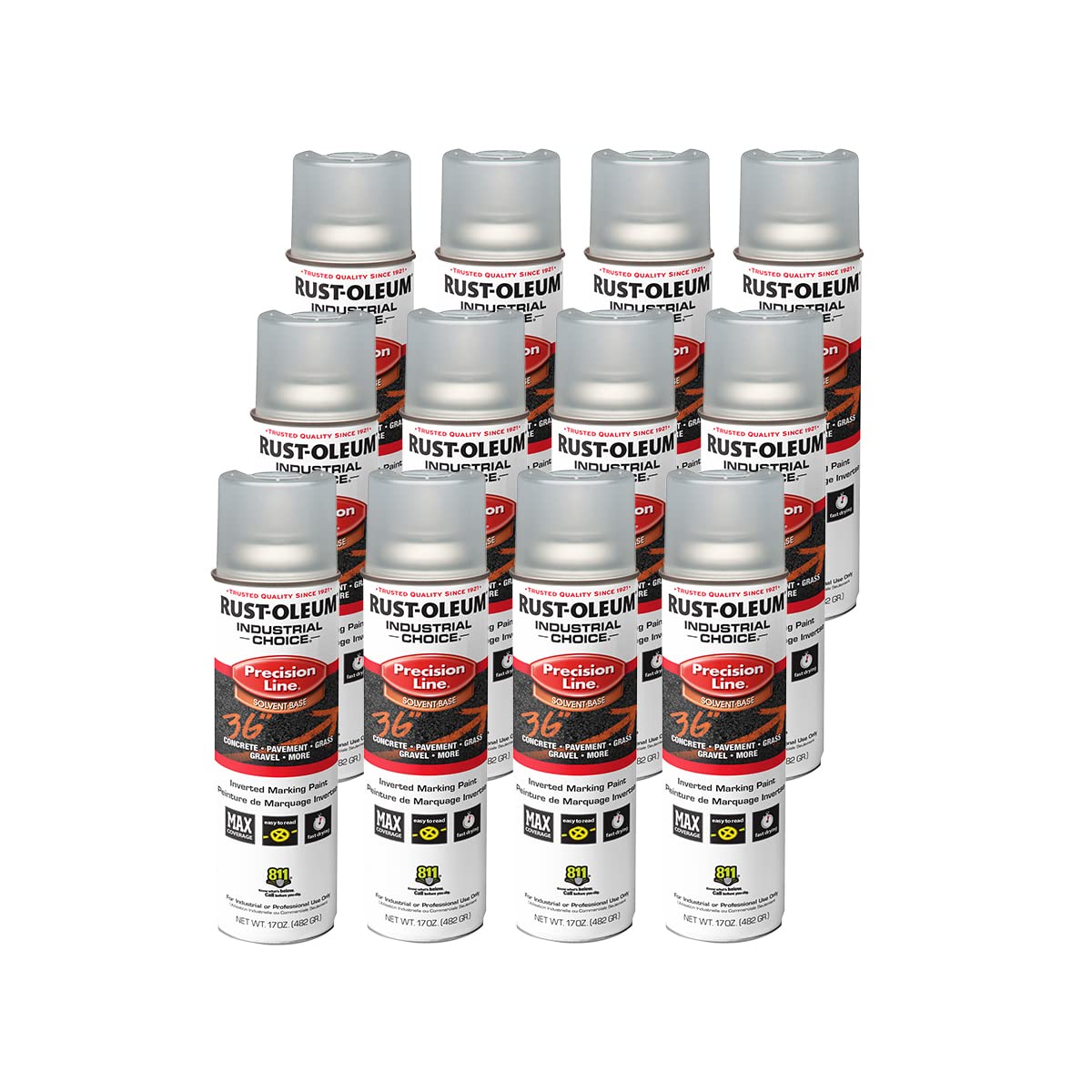 Rust-Oleum Paint 1601838, 17 Ounce (Pack of 12)
