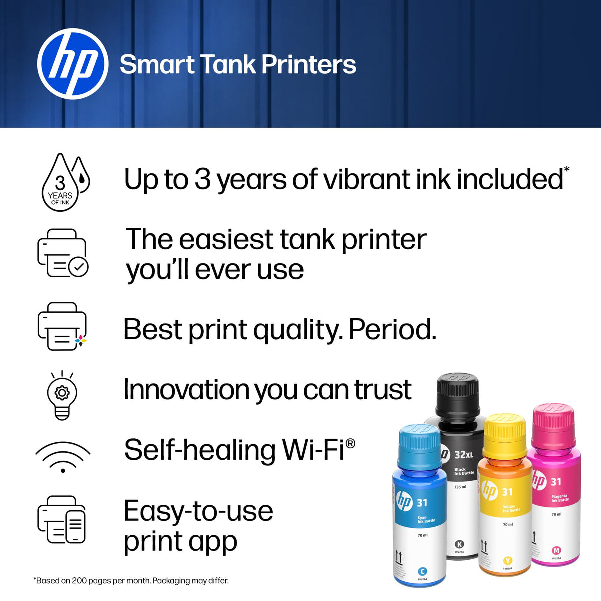 HP Printer D35XXA#B1H, one size – view 2