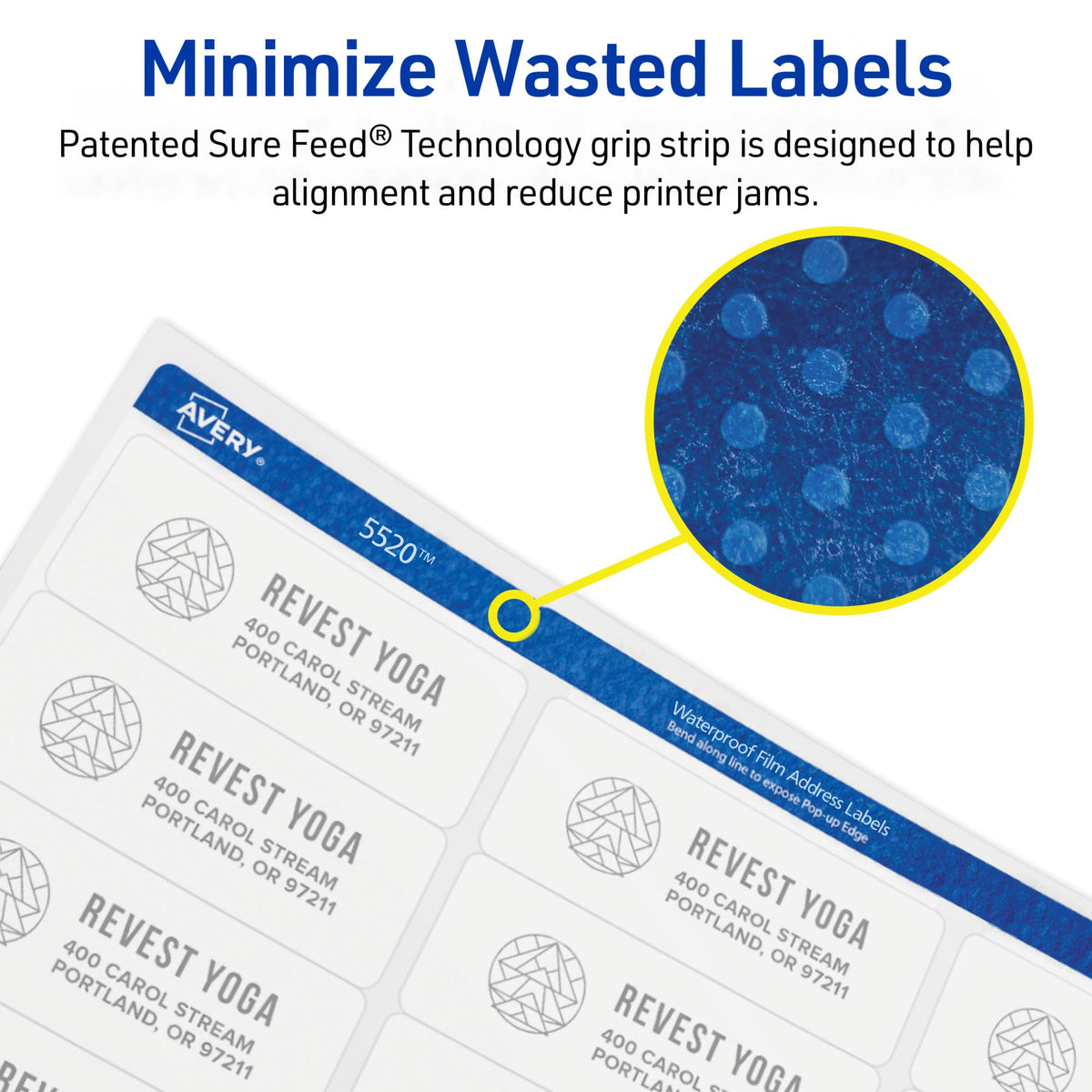 Avery Label 5524, 3-1/3" x 4", 300 Count – view 7